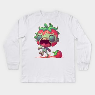 Zombie Stawberry - Tommy Kids Long Sleeve T-Shirt